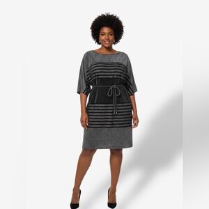 Elegant Black and Gray Dress